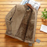Fashion Jacket Stand Collar Fleece Lined Warm StreetwearMen&