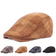 Adult Vintage Herringbone Gatsby Tweed Beret Hat Caps - Acapparelstore