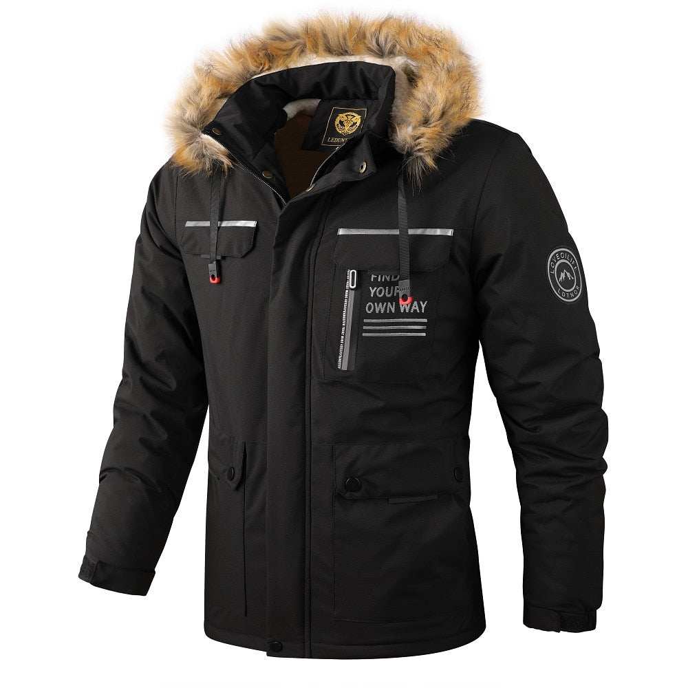 Men's Casual Windbreaker Jacket Hooded Jacket Man Waterproof Coat - Acapparelstore