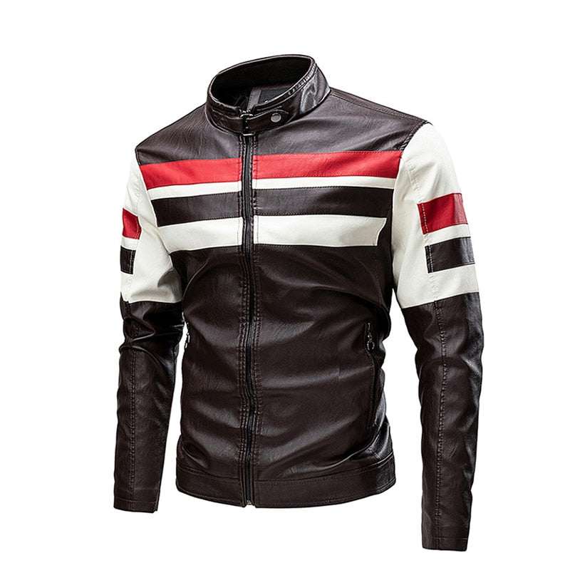 Men's Motorcycle Leather Jacket Brand New Casual Warm Jackets - Acapparelstore