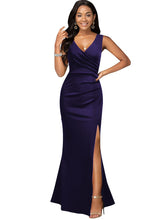Prom Summer Dresses Women Solid V-neck Sleeveless Split Dresses - Acapparelstore