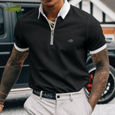 Men Stripe Long Sleeve Shirt Spring Autumn Embroidery Warm T-Shirt - Acapparelstore
