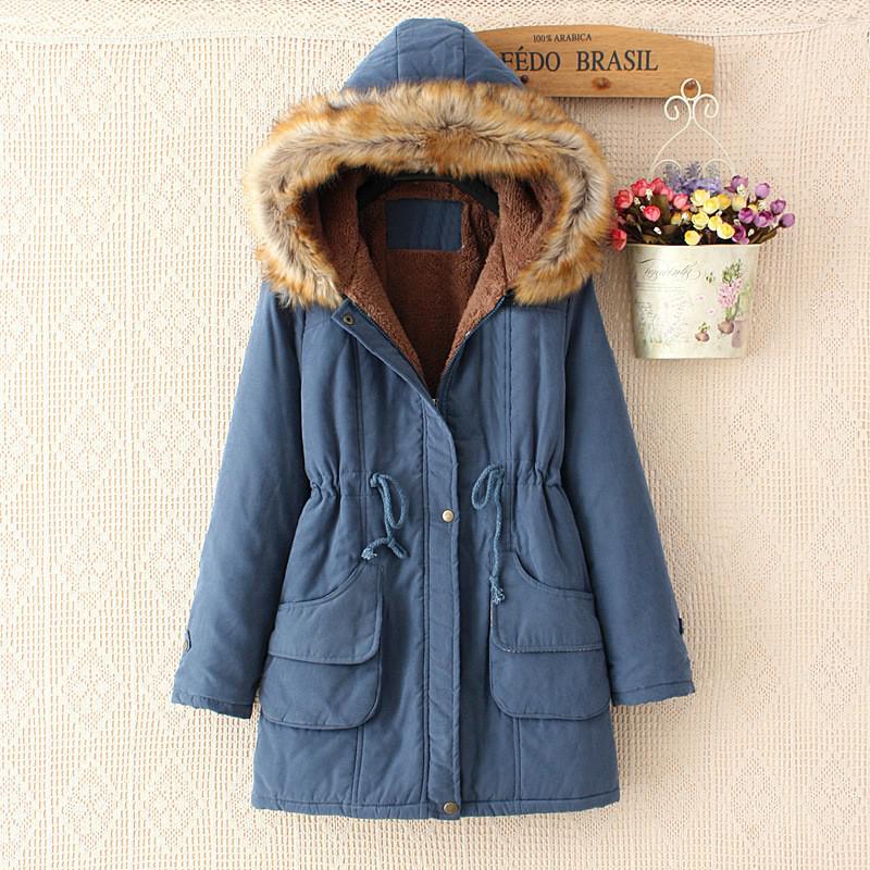 Spring Autumn Winter Women's Jacket Thick Warm Hooded Coat - Acapparelstore