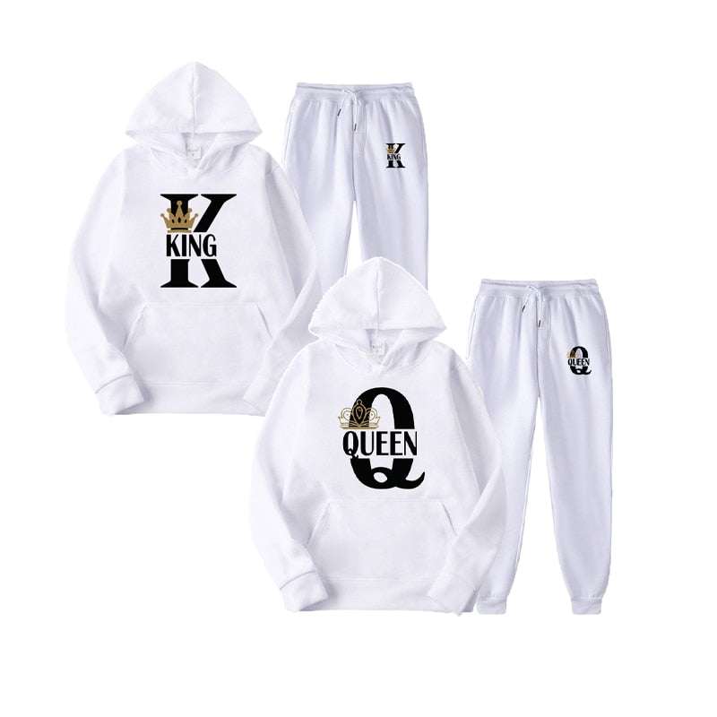 Fashion Couple Sportwear Set KING or QUEEN Streetwear - Acapparelstore