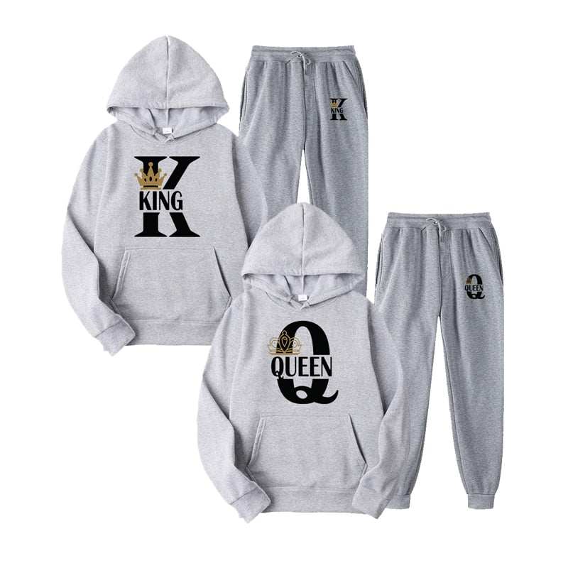 Fashion Couple Sportwear Set KING or QUEEN Streetwear - Acapparelstore