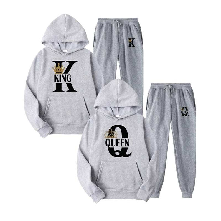 Fashion Couple Sportwear Set KING or QUEEN Streetwear - Acapparelstore