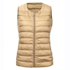 Large Size Waistcoat Women's Warm Vest Ultra Light Down Vest - Acapparelstore