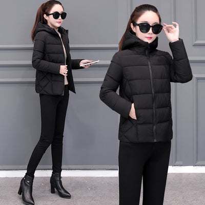 Women's cotton Winter Hooded Jackets-Warm Coats - Acapparelstore