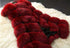 faux fur vest coats Warm Fox Fur Silver Women CoatWomen&