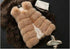 faux fur vest coats Warm Fox Fur Silver Women CoatWomen&