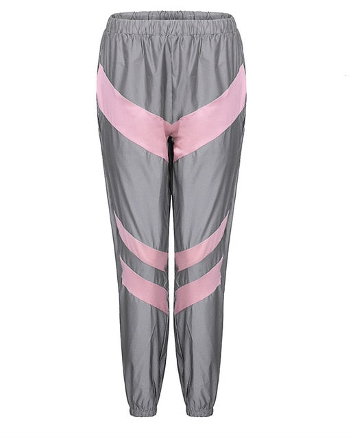 Reflective Zip Crop Women&