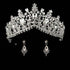 Wedding bridal crown with luxury earring rhinestone headband - Acapparelstore