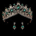 Wedding bridal crown with luxury earring rhinestone headband - Acapparelstore
