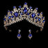 Wedding bridal crown with luxury earring rhinestone headband - Acapparelstore