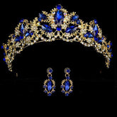 Wedding bridal crown with luxury earring rhinestone headband - Acapparelstore