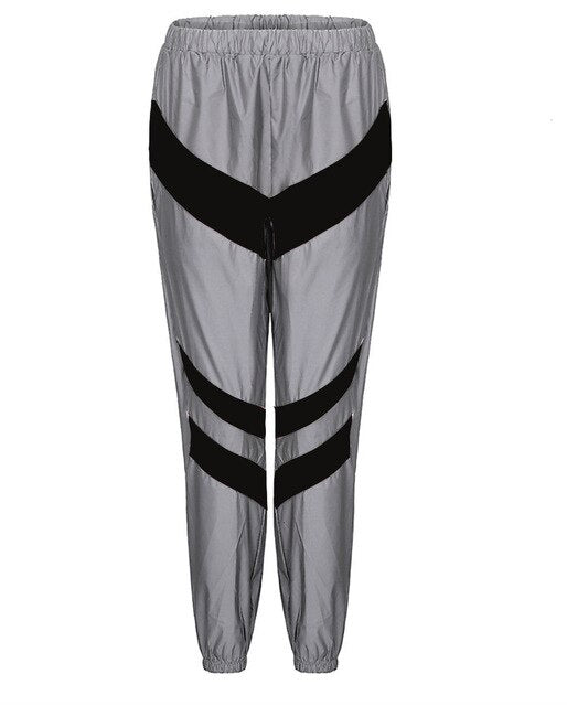 Reflective Zip Crop Women&
