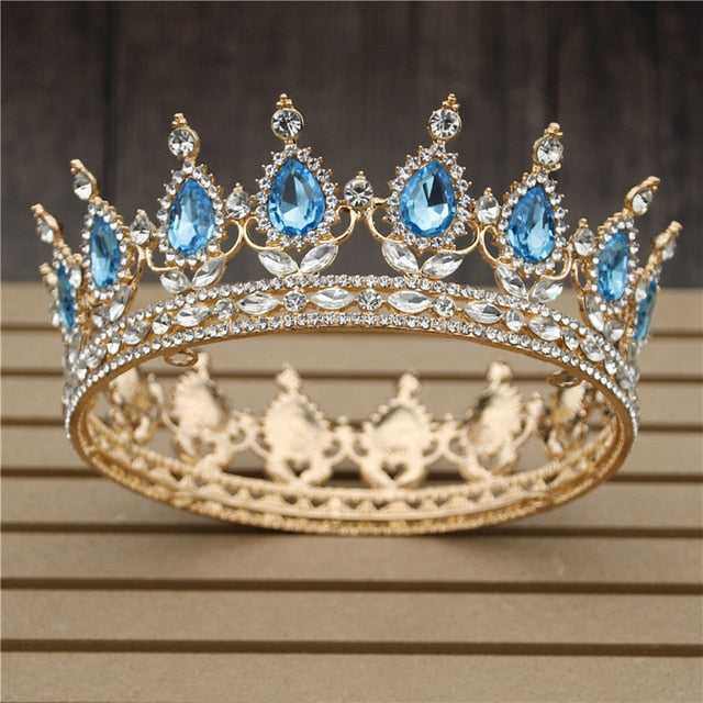 Pink Crystal Rose Gold Flower Wedding Crown TiarasWomen's Pink Crystal Rose Gold Flower Wedding Crown  Tiaras and Crowns