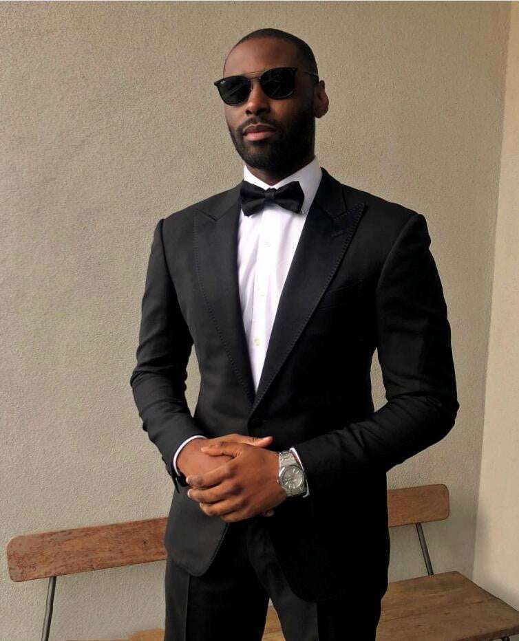 High-Quality Blue One Button Wedding Tuxedos Suits Business Wedding Suits - Acapparelstore