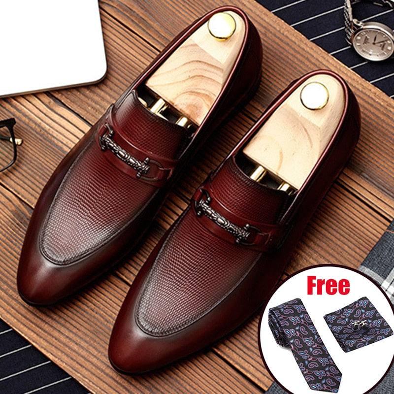 Men's Genuine Leather Shoes Business Dress Banquet Shoes - Acapparelstore