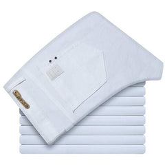 Regular Fit White Jeans Business Fashion Cotton DenimClassic Style Men's Regular Fit White Jeans Business Fashion Cotton De