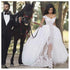 Luxury African Wedding Dress Appliques Detachable Train Classical Elegant DressLuxury African Wedding Dress Appliques Detachable Train Classical Eleg