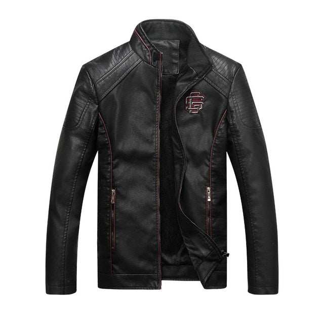 Men's Leather Suede Jacket Fashion Autumn Motorcycle PU Leather - Acapparelstore