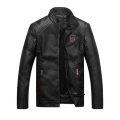 Men's Leather Suede Jacket Fashion Autumn Motorcycle PU Leather - Acapparelstore