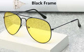 Night Vision Glasses for Driving Fashion Aviation Yellow Sunglasses - Acapparelstore