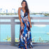 Elegant Long Sexy Beach Dress Women New High Waist Sleeveless V Neck Dress - Acapparelstore