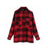 Vintage Stylish Pockets Oversized Plaid Coat 2020 Fashion Lapel CollarWomen&