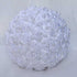 White Wedding Bride Holding Flowers Artificial Bouquet Ribbon Rhinestone Pearl - Acapparelstore