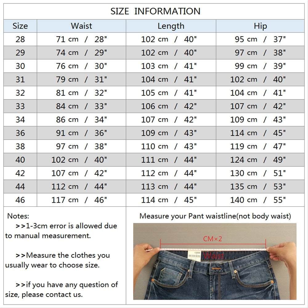 Cotton Casual Pants Stretch Male Trouser Long Straight PantsMen&