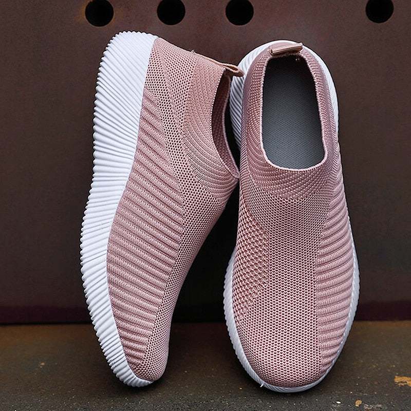 Women's Vulcanized Shoes High-Quality Women Sneakers Slip On Flats Loafers - Acapparelstore