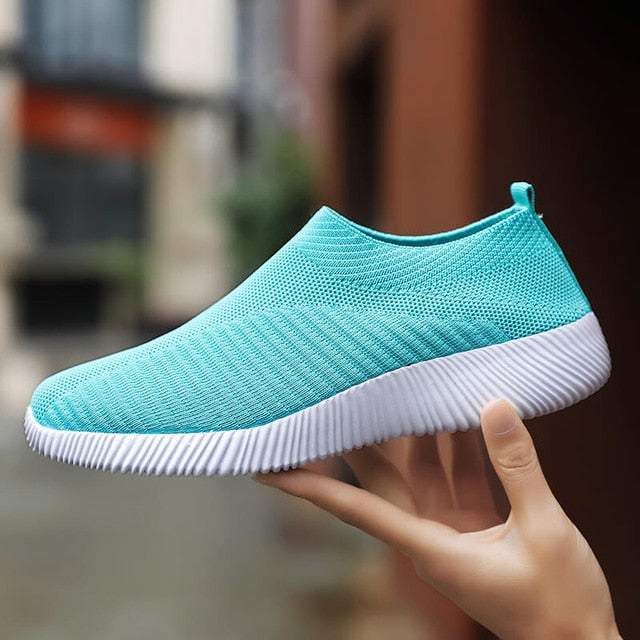 Women's Vulcanized Shoes High-Quality Women Sneakers Slip On Flats Loafers - Acapparelstore