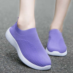 Women's Vulcanized Shoes High-Quality Women Sneakers Slip On Flats Loafers - Acapparelstore