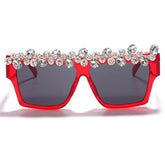 Oversized Square Diamond Sunglasses Women Luxury Brand Fashion Sunglasses - Acapparelstore