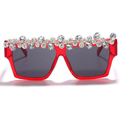 Oversized Square Diamond Sunglasses Women Luxury Brand Fashion Sunglasses - Acapparelstore