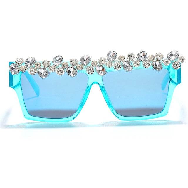 Oversized Square Diamond Sunglasses Women Luxury Brand Fashion Sunglasses - Acapparelstore
