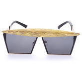 Vintage Square Sunglasses Women Men Luxury Flat Top Metal Steampunk Sunglasses - Acapparelstore