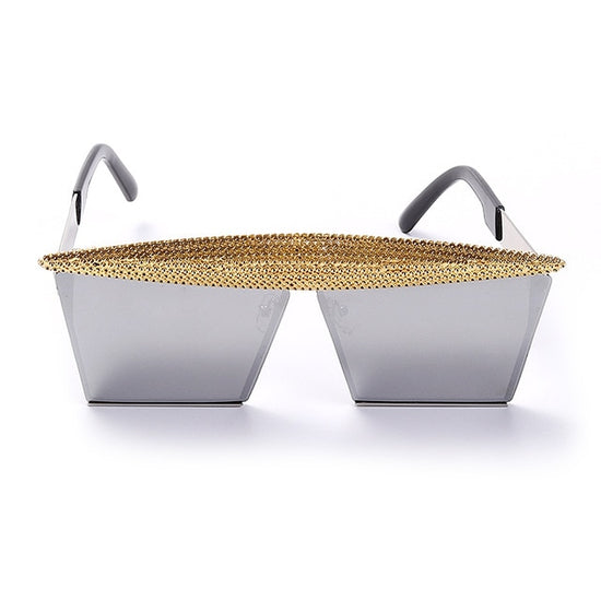 Vintage Square Sunglasses Women Men Luxury Flat Top Metal Steampunk Sunglasses - Acapparelstore