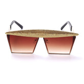 Vintage Square Sunglasses Women Men Luxury Flat Top Metal Steampunk Sunglasses - Acapparelstore