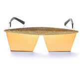 Vintage Square Sunglasses Women Men Luxury Flat Top Metal Steampunk Sunglasses - Acapparelstore