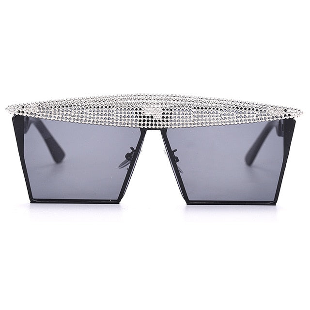 Vintage Square Sunglasses Women Men Luxury Flat Top Metal Steampunk Sunglasses - Acapparelstore
