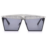Vintage Square Sunglasses Women Men Luxury Flat Top Metal Steampunk Sunglasses - Acapparelstore