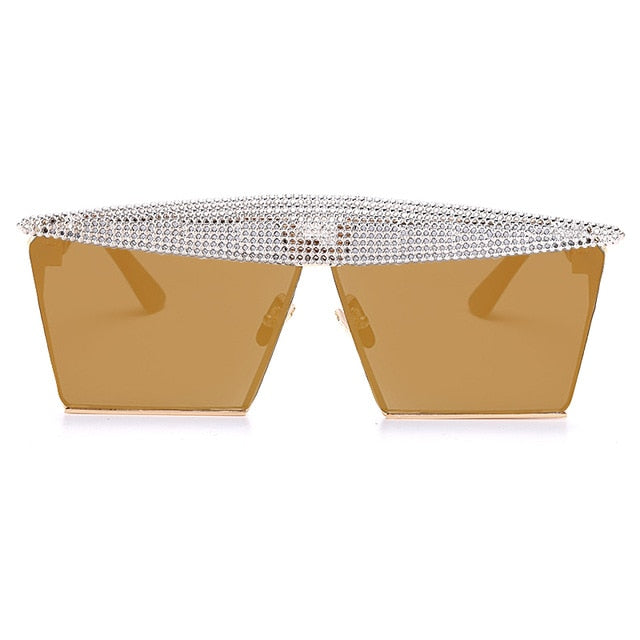 Vintage Square Sunglasses Women Men Luxury Flat Top Metal Steampunk Sunglasses - Acapparelstore