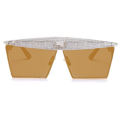 Vintage Square Sunglasses Women Men Luxury Flat Top Metal Steampunk Sunglasses - Acapparelstore