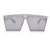Vintage Square Sunglasses Women Men Luxury Flat Top Metal Steampunk Sunglasses - Acapparelstore