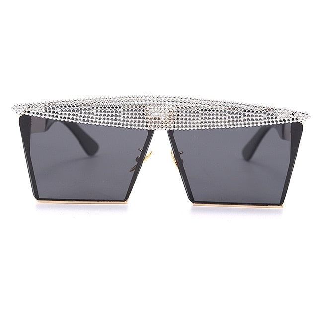 Vintage Square Sunglasses Women Men Luxury Flat Top Metal Steampunk Sunglasses - Acapparelstore