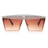 Vintage Square Sunglasses Women Men Luxury Flat Top Metal Steampunk Sunglasses - Acapparelstore