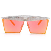 Vintage Square Sunglasses Women Men Luxury Flat Top Metal Steampunk Sunglasses - Acapparelstore